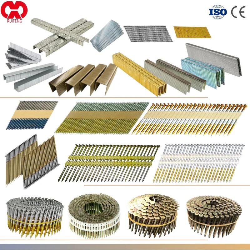 Hersteller / Lieferant: Heftklammern / Schraube / Finish Nails / Collated Framing Nails / Roofing Nails Wire Coil Nails mit CE für pneumatische Nailer &amp; Holz Palette