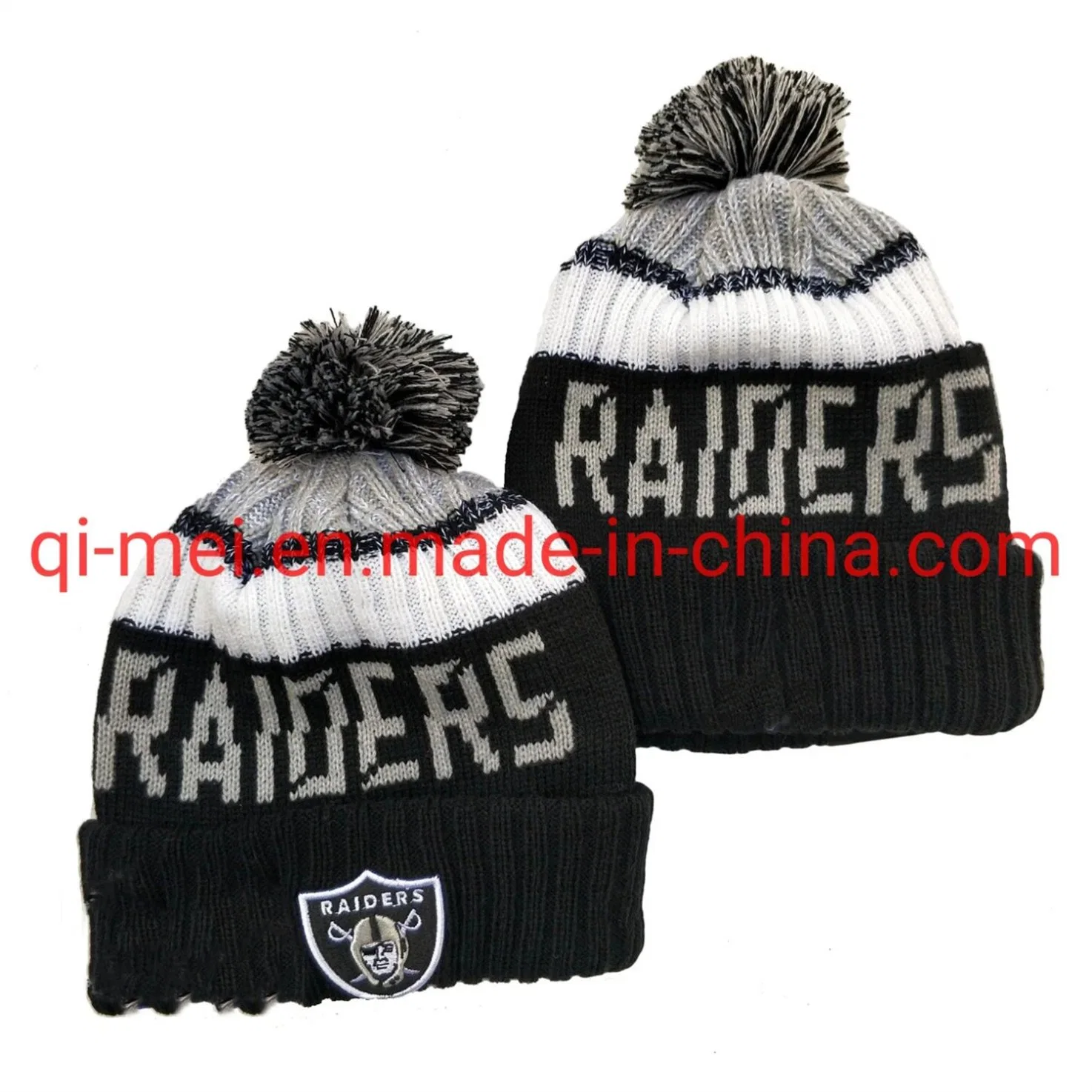 2022 Titans Cowbos Steelers Raiders 100Temporada POM Deporte tejer sombreros Beanies