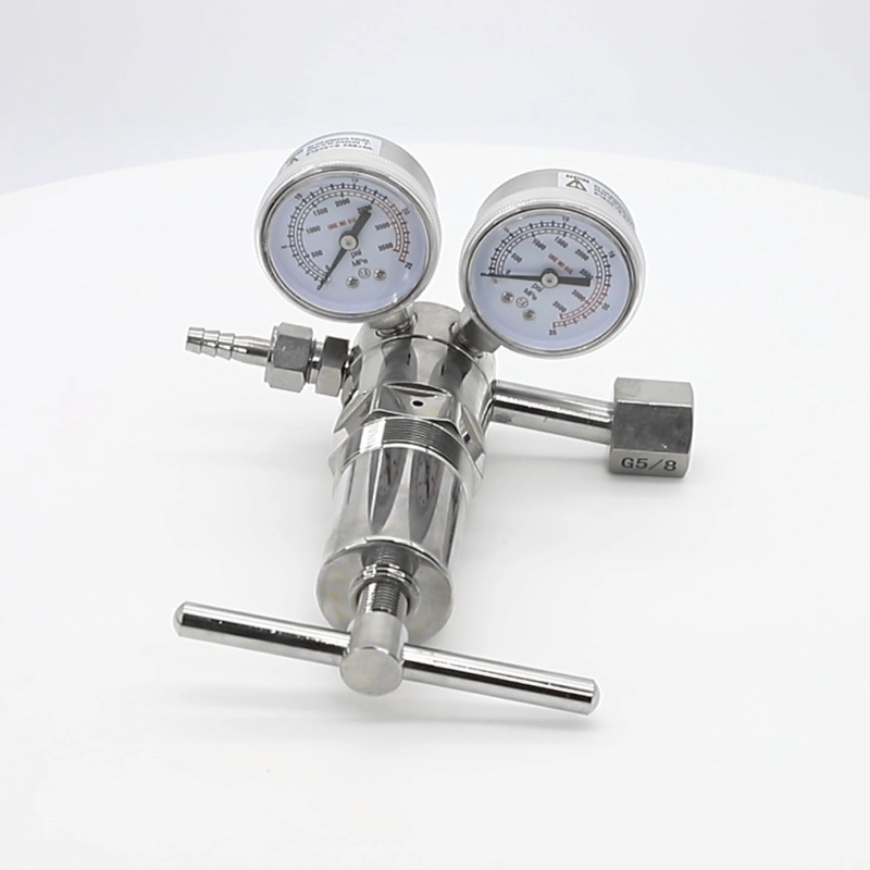 0-6000psi High Pressure Cga580 N2 Nitrogen O2 Oxygen H2 Hydrogen Air Gas Cylinder Regulator