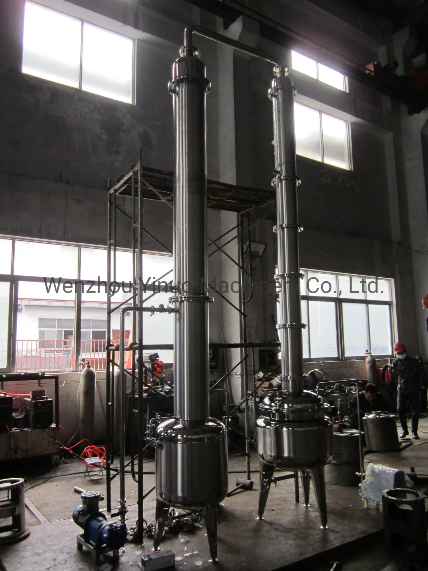 Lab Scale Pilot Ethanol Solvent Recovery Purify Jacketed Industrial Evaporator Distillation Equipments