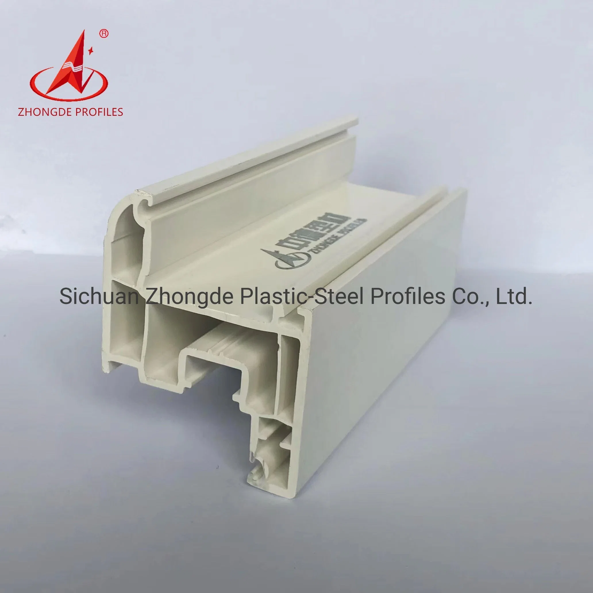 Zhongde Brand Eco Friendly 60/65/75/80/88 mm UPVC Plastic Windows Doors Profiles Construction Building UPVC Extrusion Profiles for Home/Building Decoration.