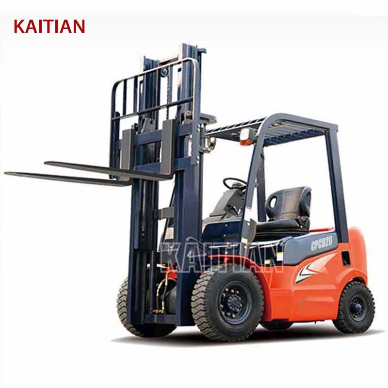 Electric Forklift 2 Ton Capacity Fork Lift Truck Hydraulic Stacker Trucks