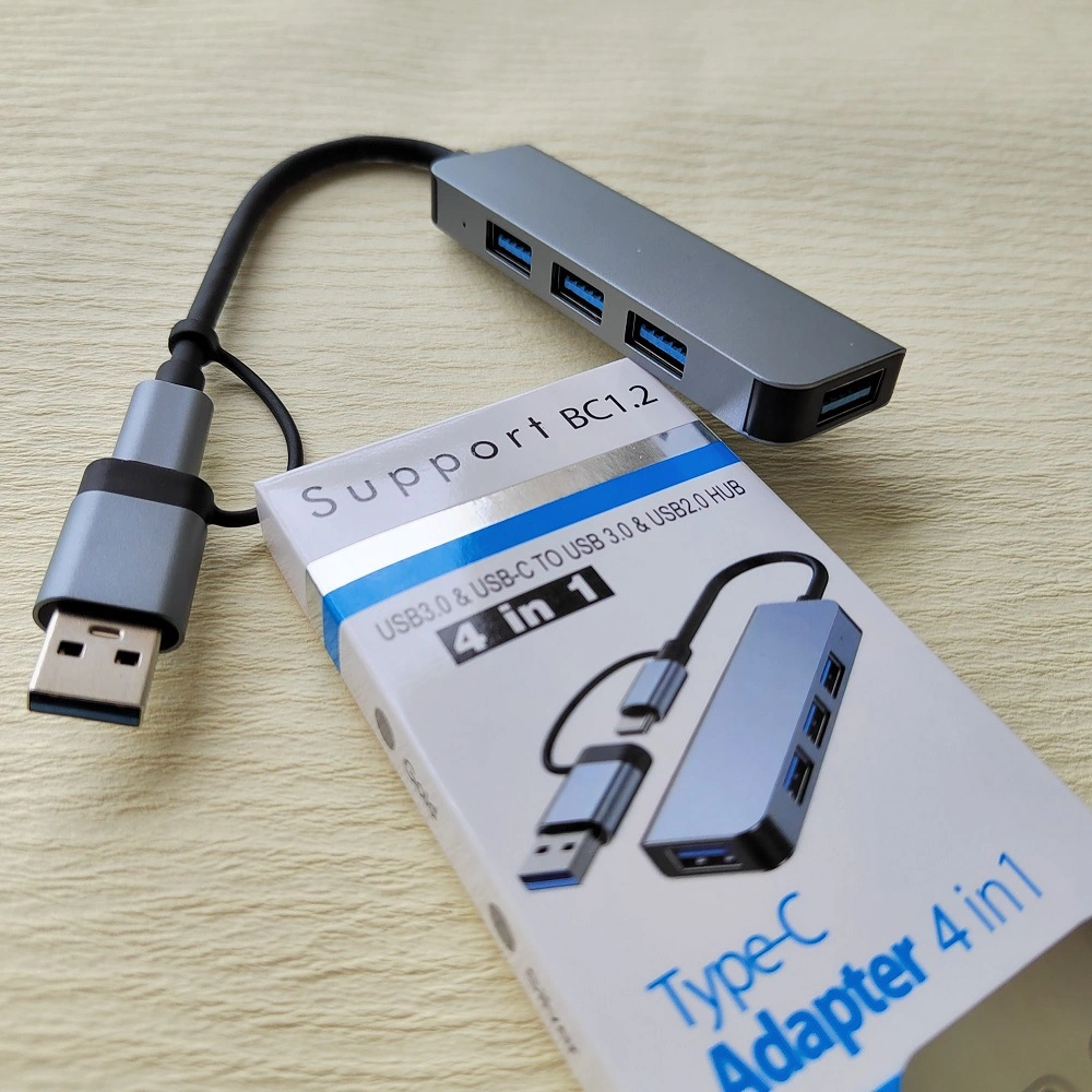 USB C Hub for MacBook Air/PRO, 4-in-1 USB C Multiport Adapter USB 3.0 Port