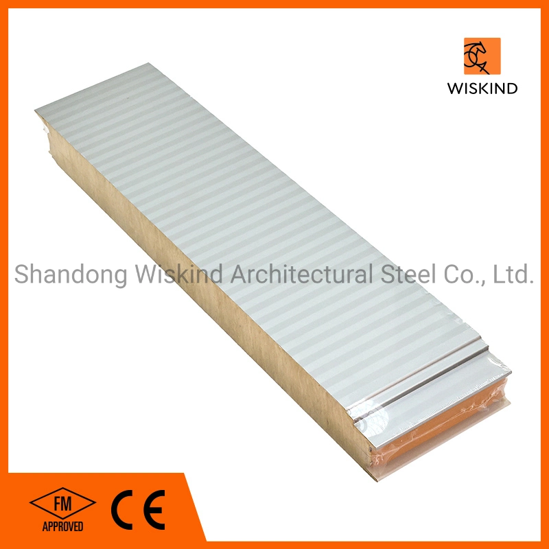 Baumaterial Schallabsorption und feuerfeste Rock Wool Sandwich Panel