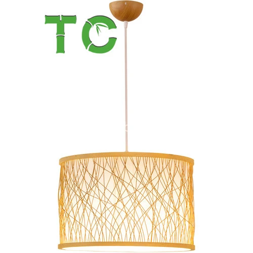 Prix bon marché - Lustre de style japonais. Nouvelle lampe suspendue en bambou créative. Lampes personnalisées chinoises.
