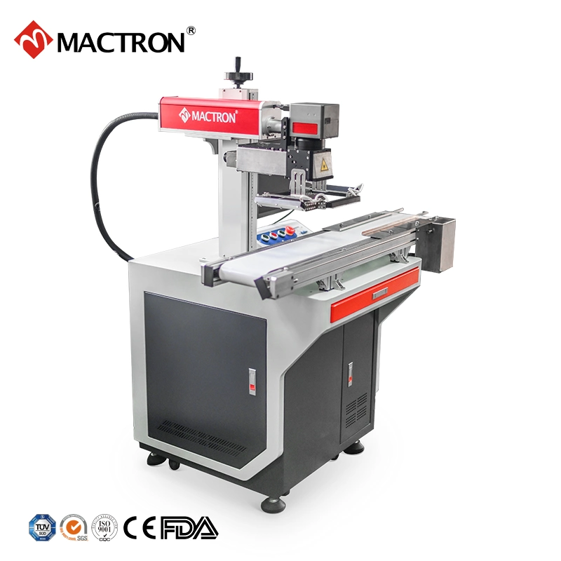 CCD Camera Positioning 50W Fiber Laser Marking Machine