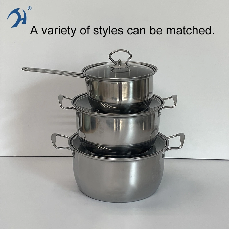 Hot Selling Southeast Asia Stainless Steel 6PCS Kitchen Appliances Cookware