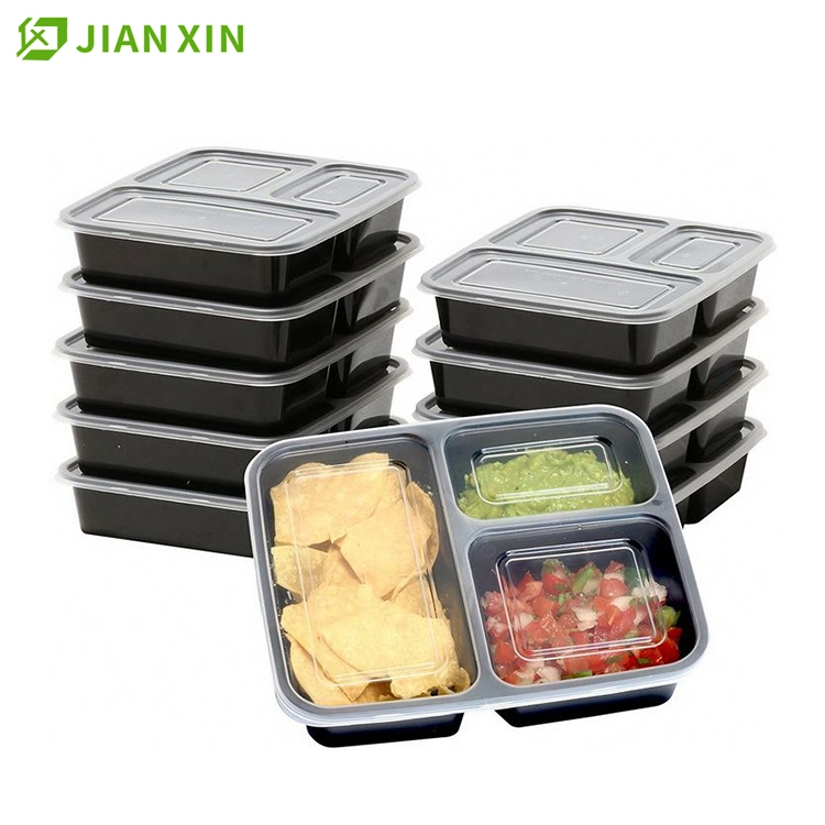 Eco-Friendly Biodegradable Takeaway Disposable Plastic Meal Prep Food Container with Lids