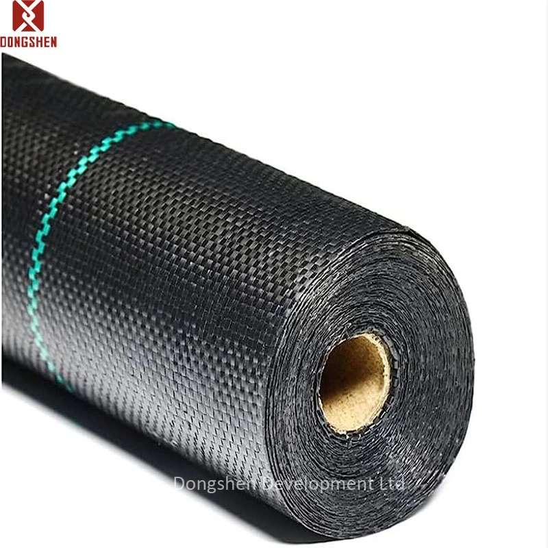 HDPE Woven Black Membrane Heavy Duty Weed Control Fabric Roll Mat Ground Cover Garden Landscape Weedmat