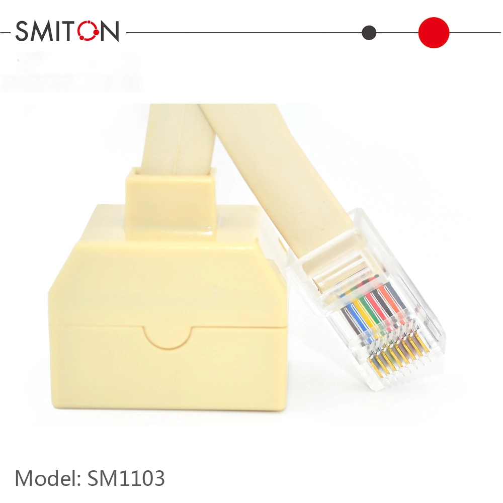 RJ45 Male to 2 Female Splitter Cable Ethernet Extension Cable