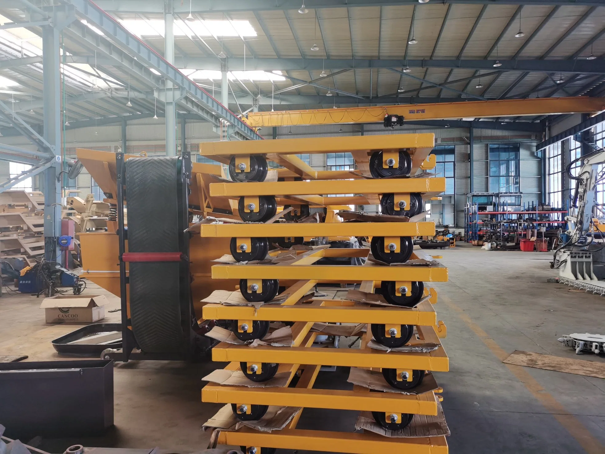 Track Maintenance Equipment for Ballast Shaping&Screening and Shoulder Profiling with Conveyor and Hopper Assembly