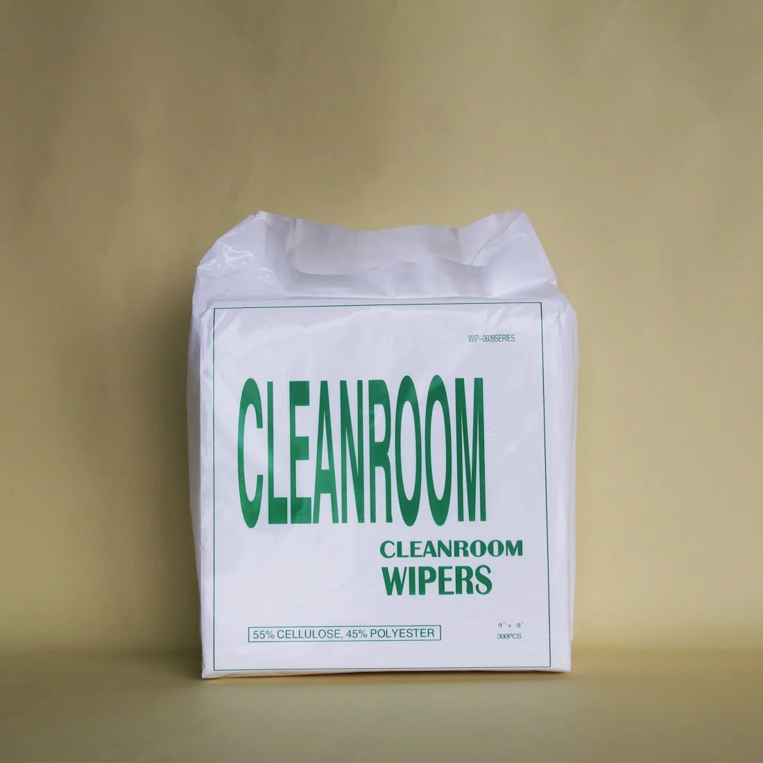 White Woodpulp Polyester Flat Sheet Disposable Cleanroom Wipe