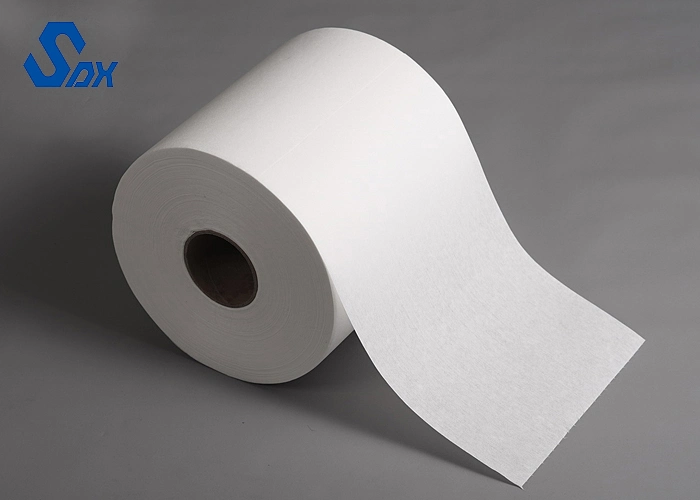 Lint Free 60GSM 30X50cm Grease Absorbing Industrial Blue Industrial Cleanroom Workshop Dust Free Cleaning Wipes Roll