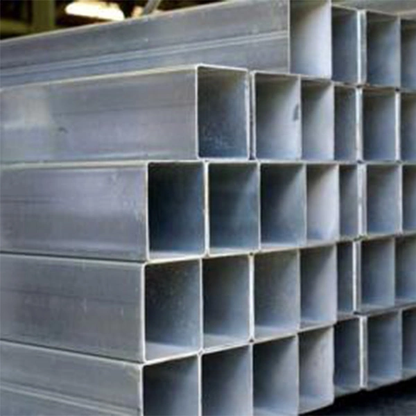 China Supplier Customize Hot Dipped Galvanized Ms Steel Square Tube Rectangular Steel Pipe for Industrial Building