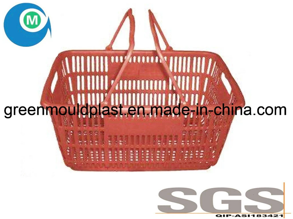 China OEM Large New Design Plastic Injection Shopping Basket Mould Manufacturer