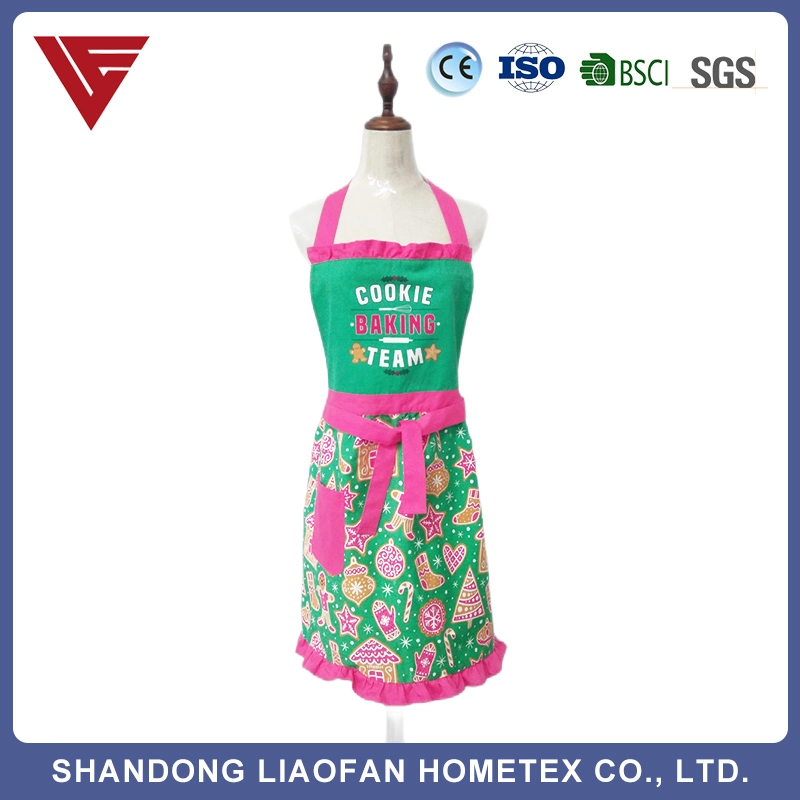 Factory Price Wholesale Logo Cotton Custom Cute Apron