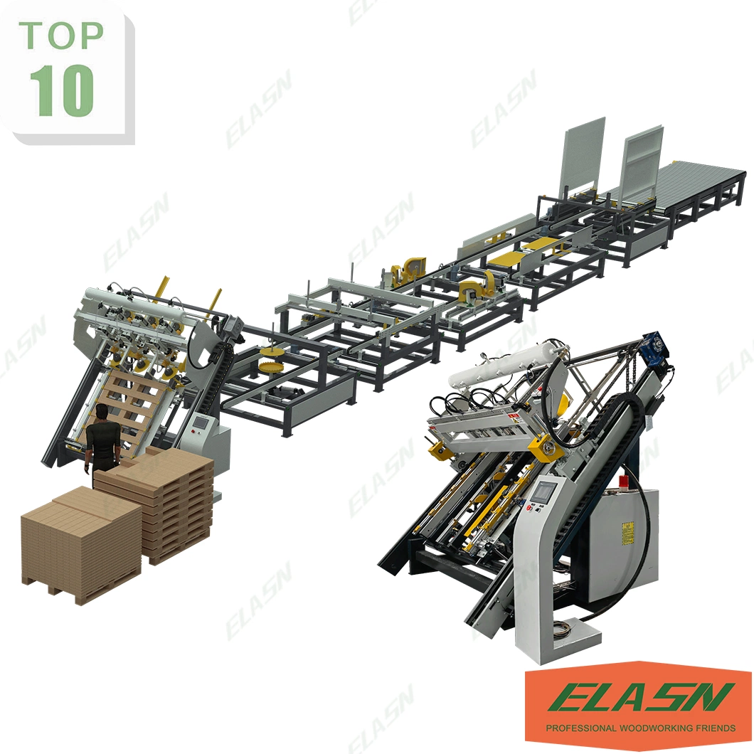 Hot Sale Full Automatic Euro Stringer Nailing Machine Wooden Pallet Stacking Wood Pallet Making Machine