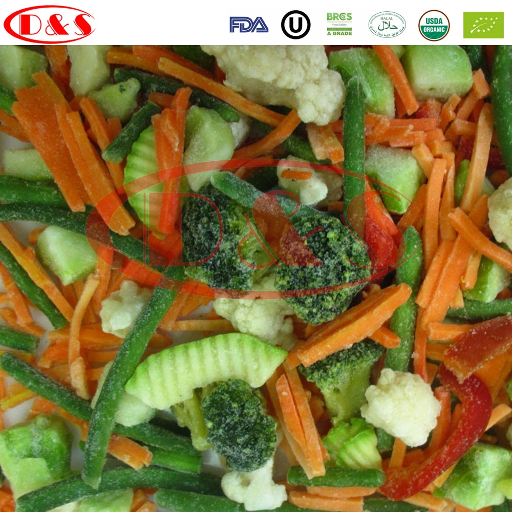 IQF Processing Line Frozen Vegetable Mix Deep Quick Frozen Different Kinds Vegetables