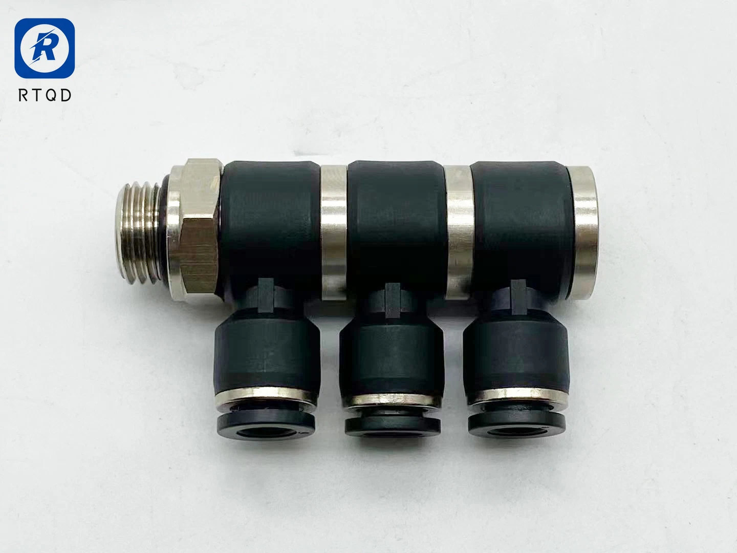 Pneumatic Double Male Elbow Connector Air Pipe Fitting Pneumatic Components Triple Universal Male Elbow Joint Connector Kq2vt Kq2vd Series