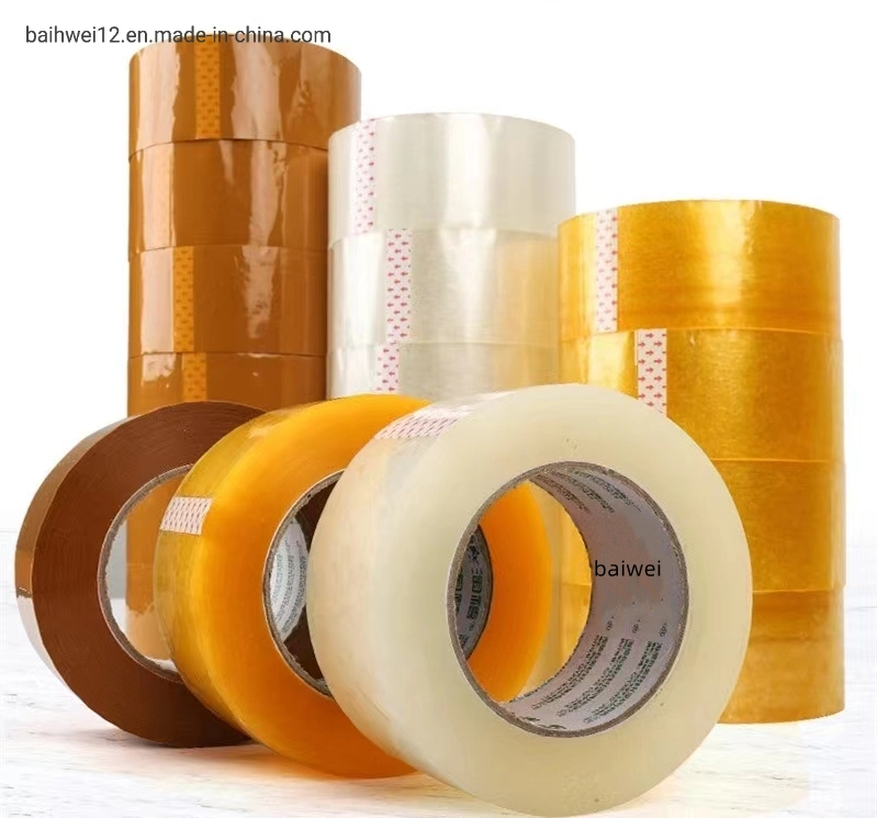 50mm Yellow Color Self Adhesive BOPP Carton Packing Tape