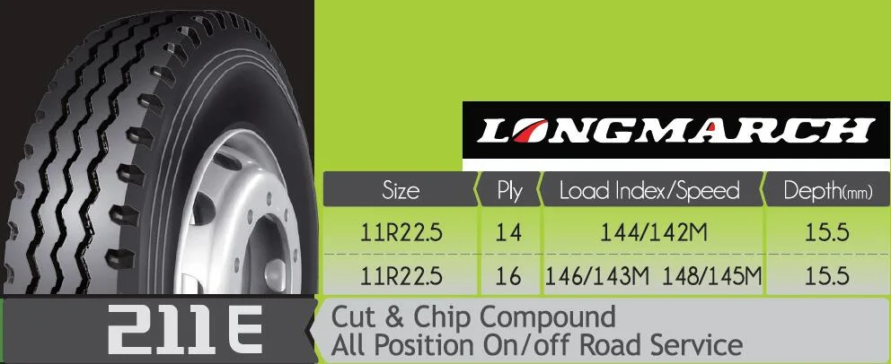 Roadlux Supercargo meilleur pneu pour camion remorque Radial 11r22.5 LM211e avec coupe et de la puce composé