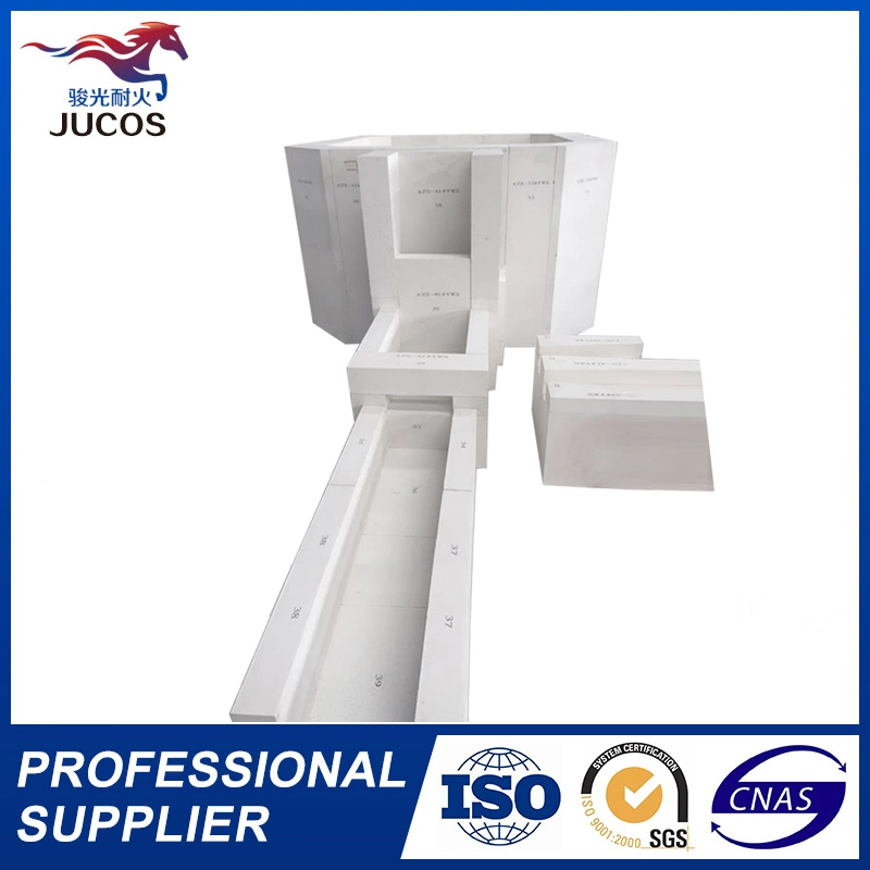 Corundum Brick Firebrick Zirconia Fused Casting Azs Refractory Block