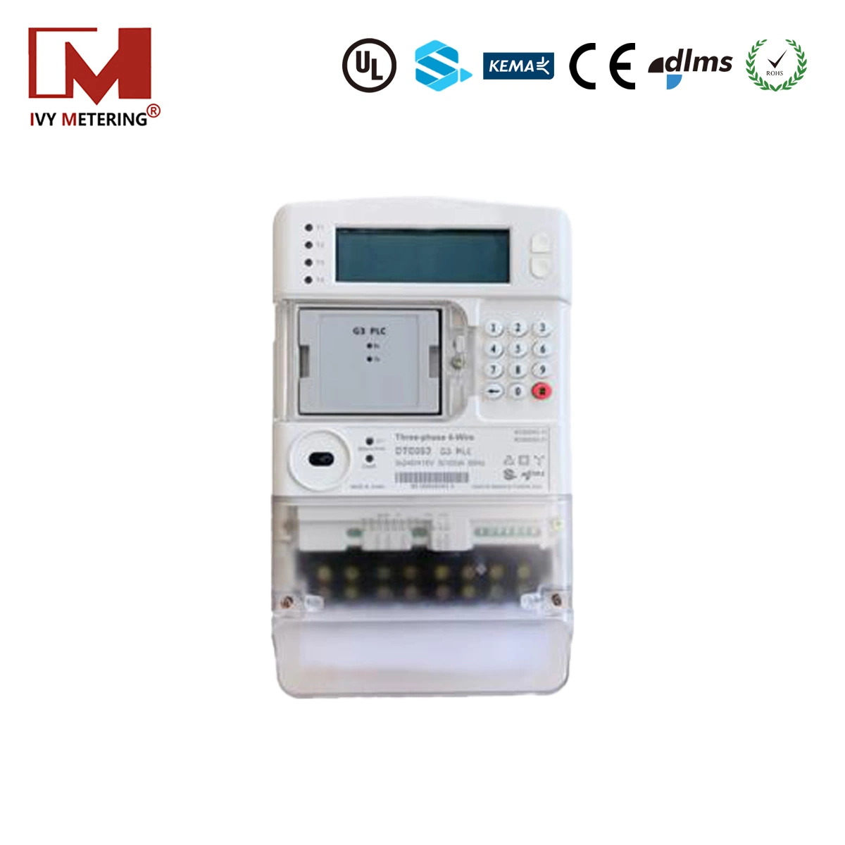 High Precision GPRS Prepaid PLC Smart Meter Dlms Energy Meter