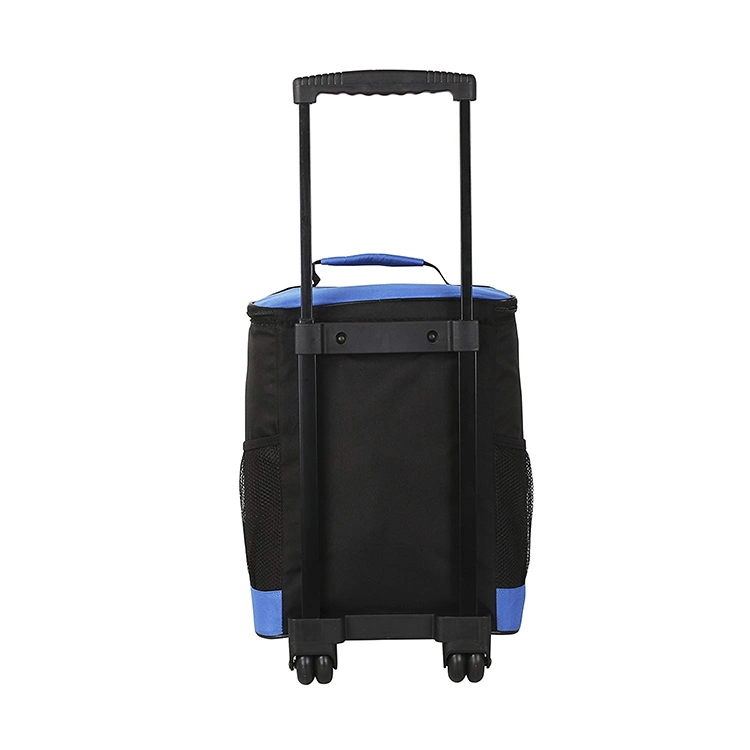 Rolling Cooler Bag with Thermal Insulation Picnic Trolley Cooler Bag with Wheels