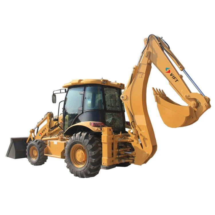 Vift Brand Supply Mini Vt388 Diesel Backhoe Loader Excavator Digger Customized Attachments Optional