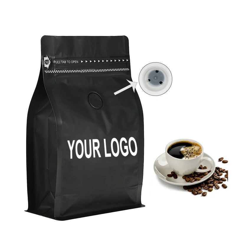 Environmentally Friendly BPA Grade Packing Biodegradable Karft Paper Zipper Bag Food Packaging Bag Coffee Bags