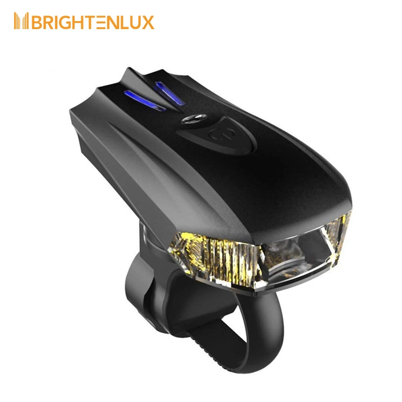 Brightenlux Indicator Custom Logo Rechargeable Accessories USB Waterproof Mountain Bike Front LED Head Light Electric Bicycle Flashlight