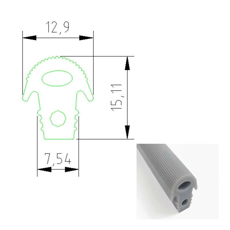 25/35/45mm Waterproof and Windproof 3m Self-Adhesive Flexible Silicone Door Bottom Waterproof Sealing Strip