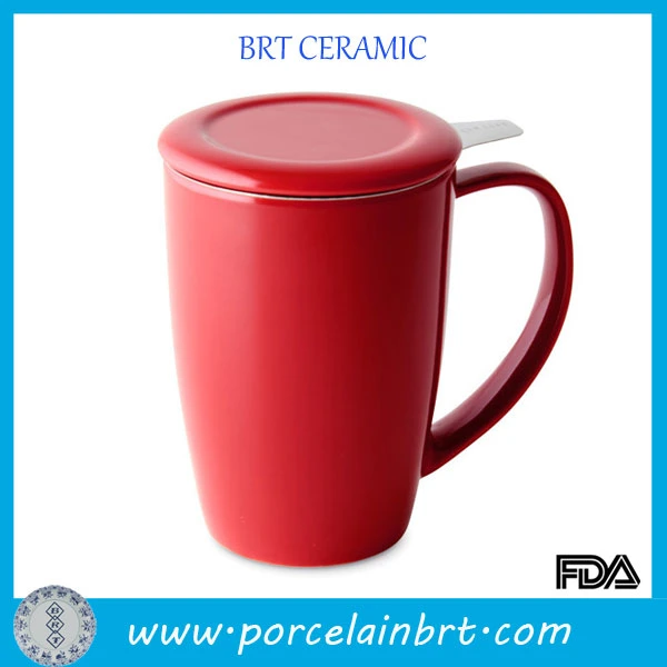 Taza de té rojo con infusor de acero inoxidable