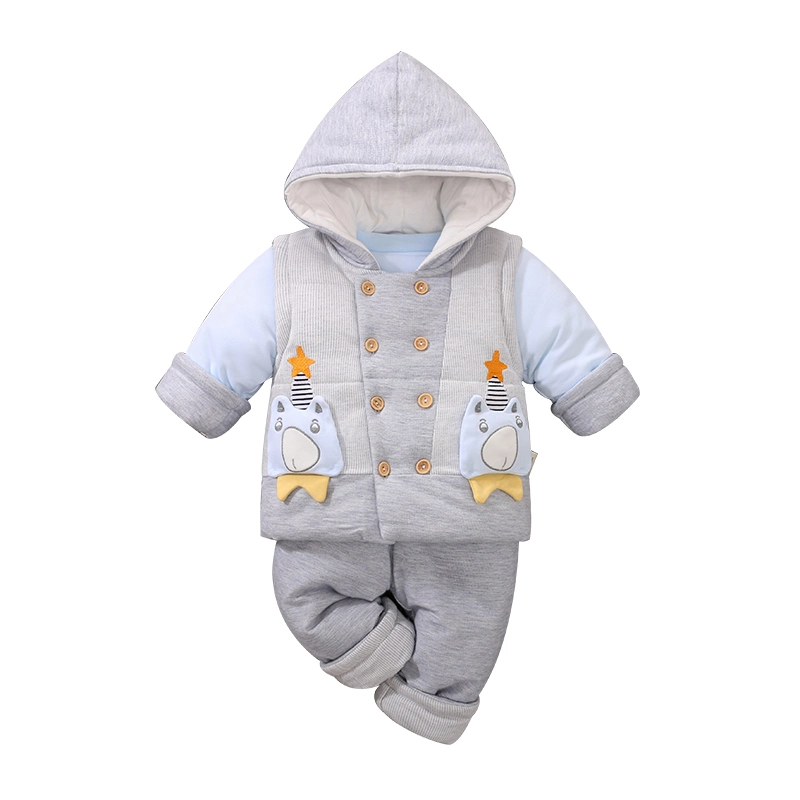Baby Boys Clothing Sets Winter Coat Vest Trousers Three Piece Suit Children clothes
