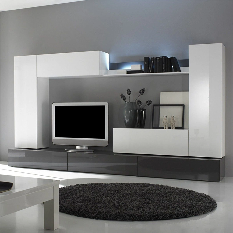 2023 New Model TV Cabinet with Showcase Living Room TV Stands Furniture