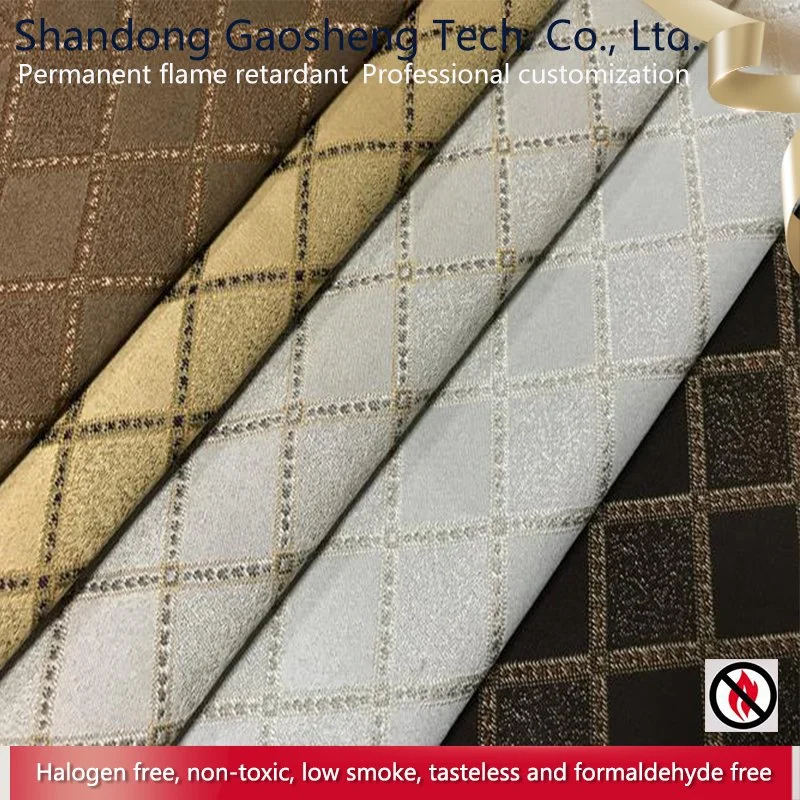 Popular Stylish High quality/High cost performance  Flame Retardant Jacquard Household Curtain Fabric