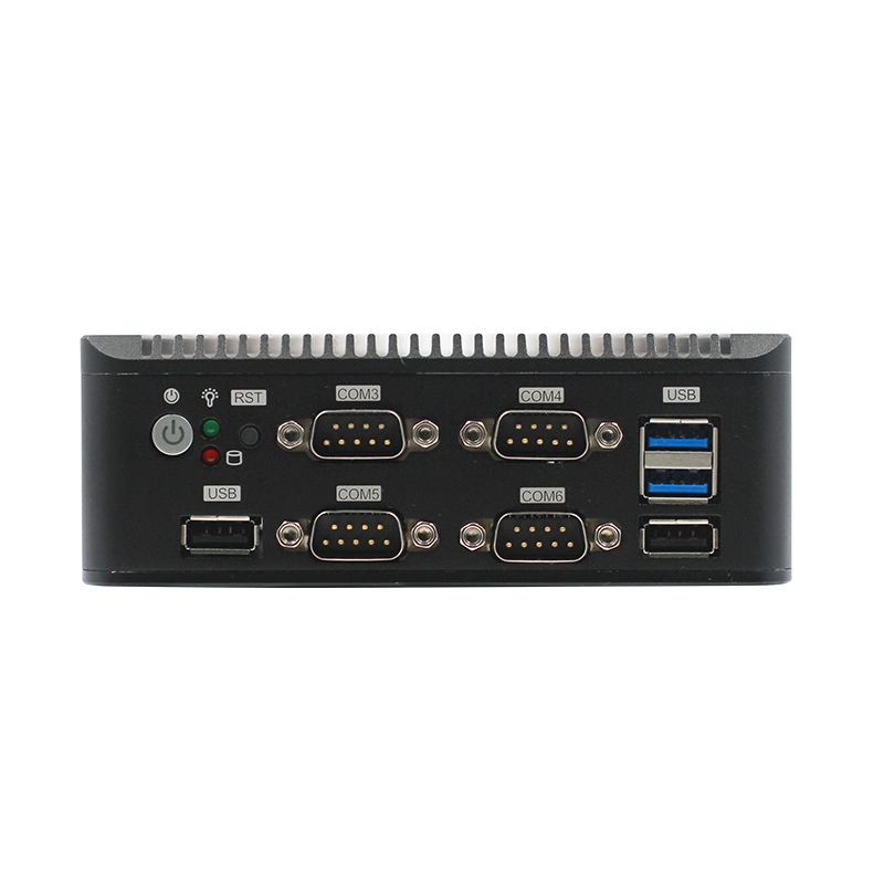 Factory Intel 8th Gemini Lake 1VGA 2LAN 6COM Industrial J4125 Fanless Nano Mini PC