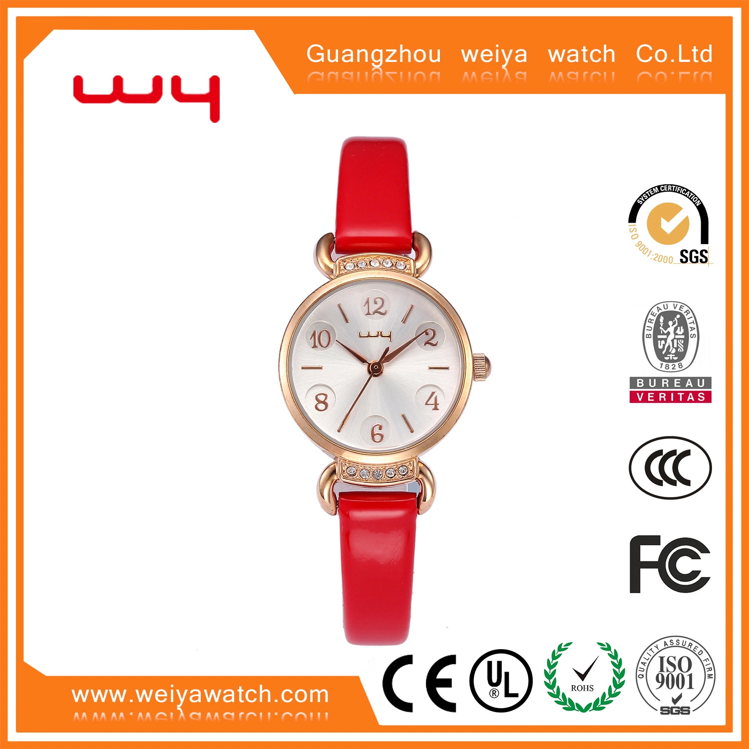 Own Logo Ladies Gift Swiss Quartz Jewelry Quality Watches (WY-009)