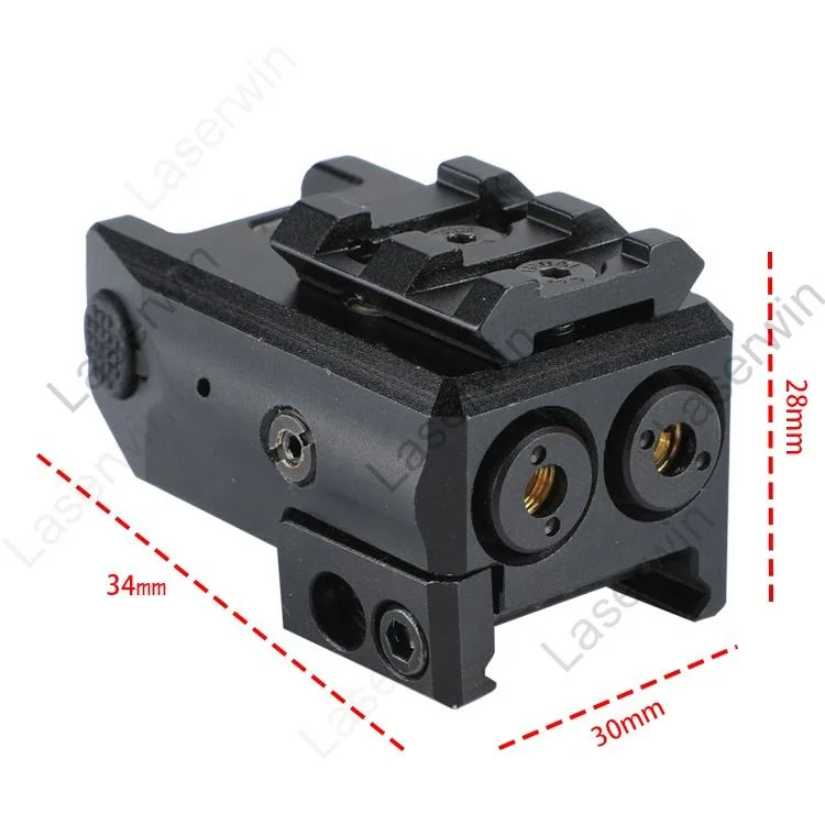 USB recargable Hunting Dual Laser Sight con láser Púrpura y. Combinado de láser verde para pistola