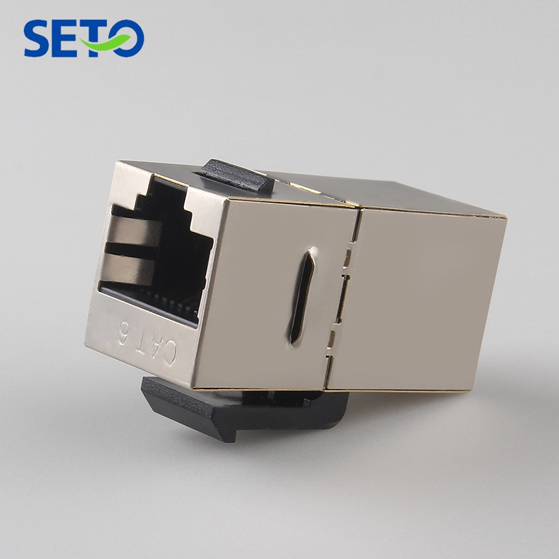 Wholesale/Supplier CAT6 Keystone Jack FTP Shielded 8p8c Female RJ45 Inline Coupler RJ45 Keystone for Face Plate RJ45