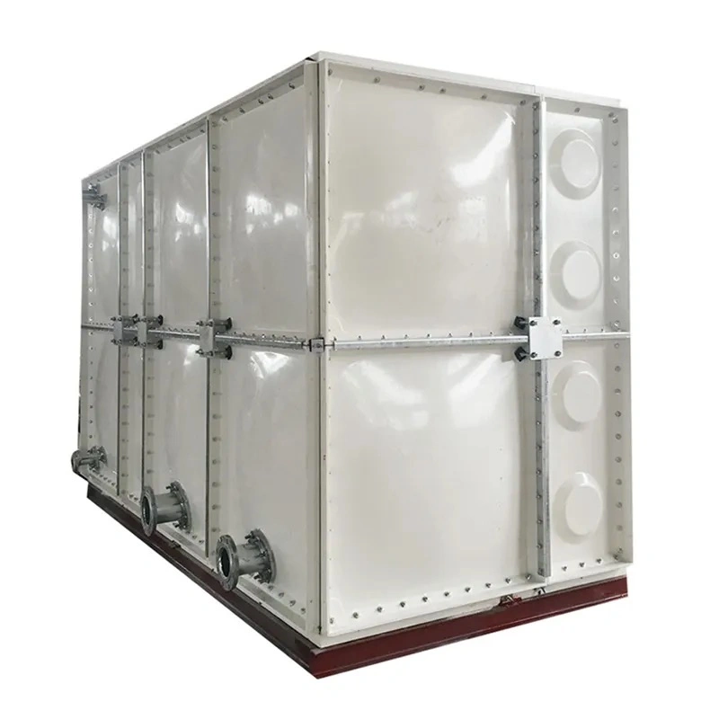 304 Stainless Steel Square Metal Panel Oil Water Storage Tank with Tower