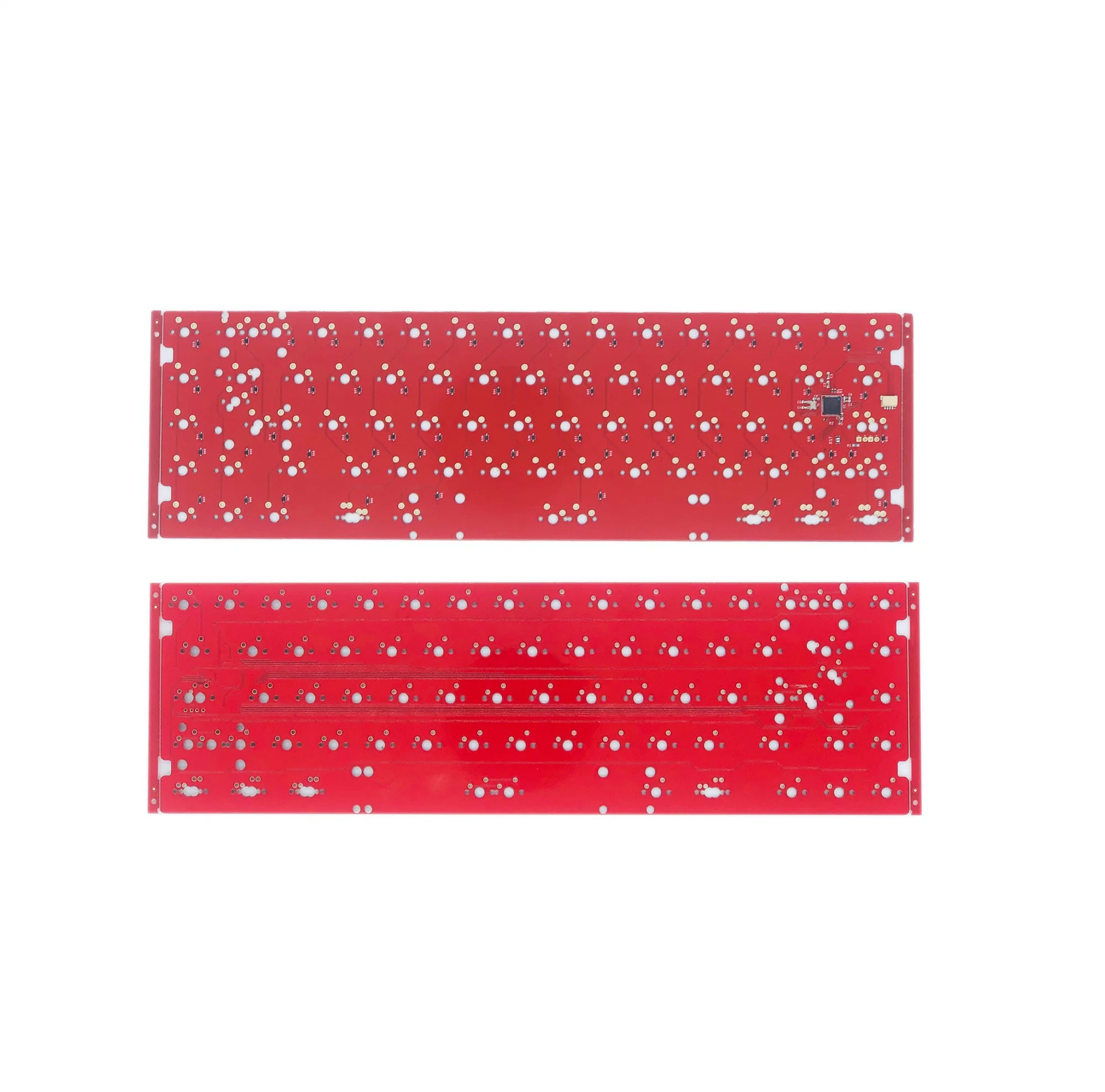 Shenzhen PCB Manufactuer Fabrication Design Service Custom RGB 60 Percent Teclado USB C Mechanical Hotswap Keyboard PCB Qmk Via