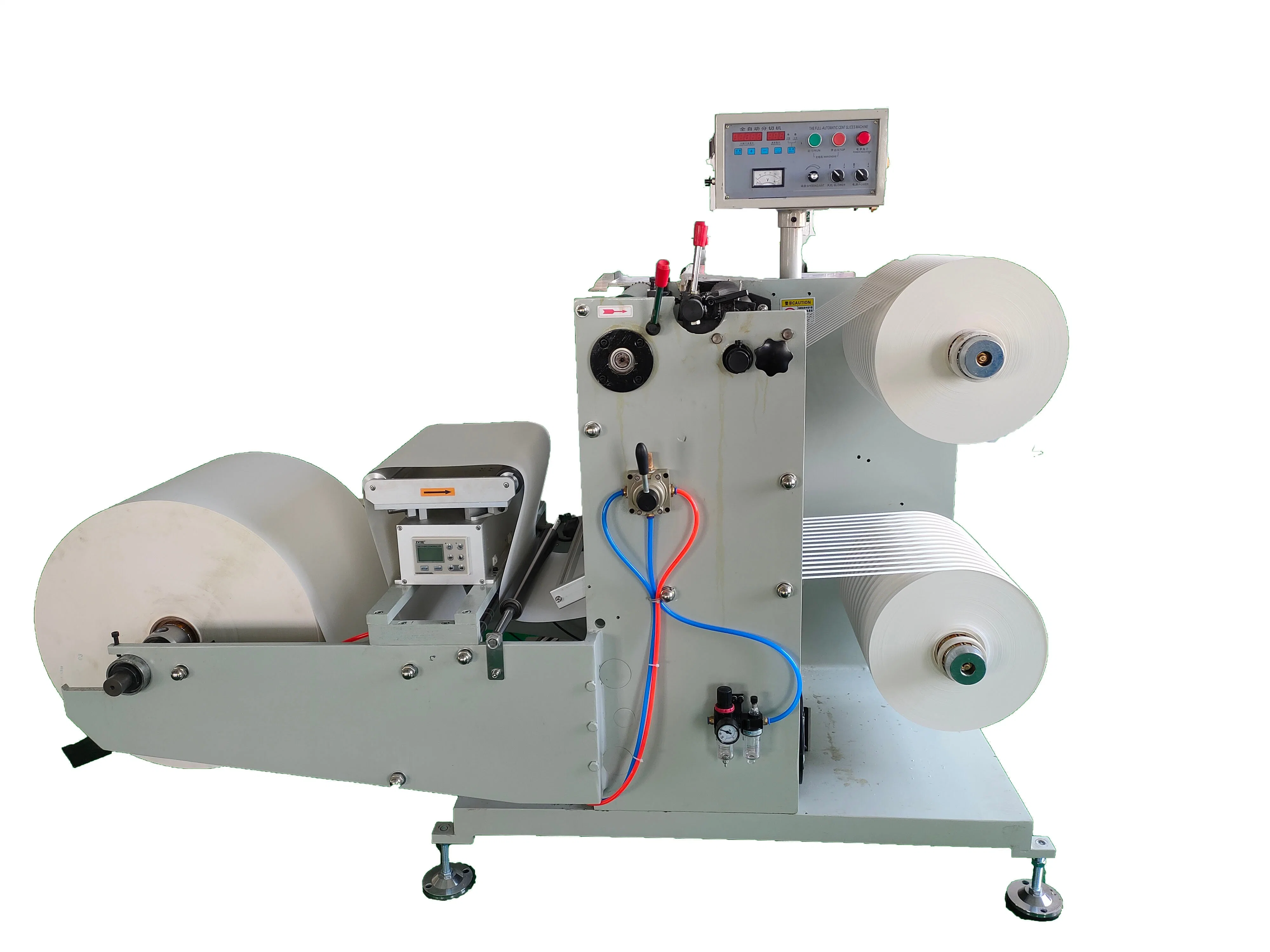Automatic Cut Roll BOPP PE Plastic Film Paper Slitting and Rewinding Machine