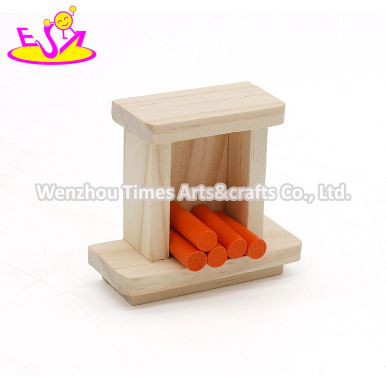 New Design Children Pretend Play Wooden Dollhouse Furniture Sets W06b055