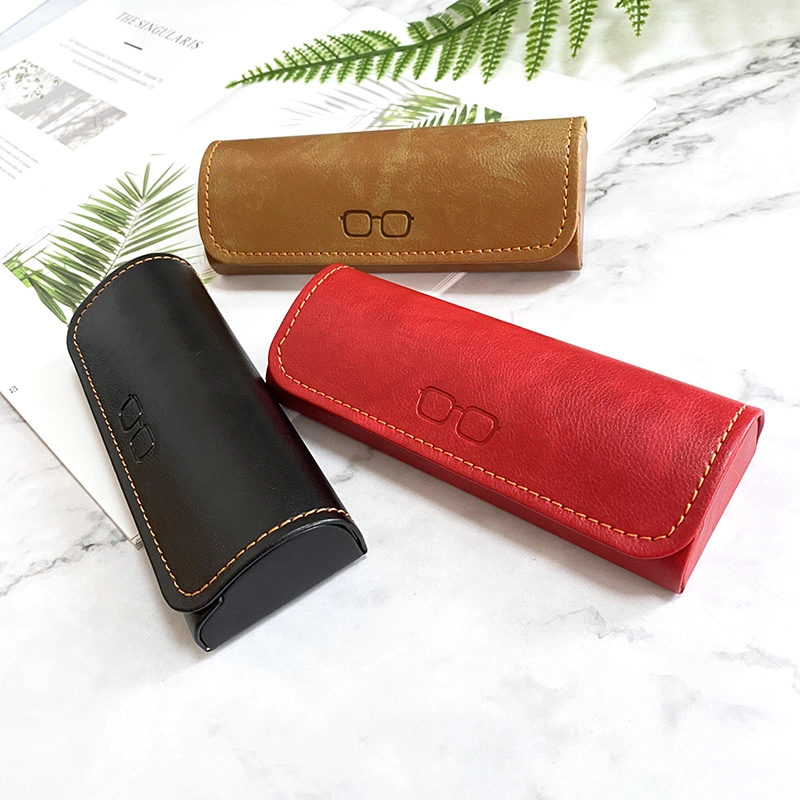 Popular High quality/High cost performance Glasses Bag Custom Logo PU Leather Sunglasses Case