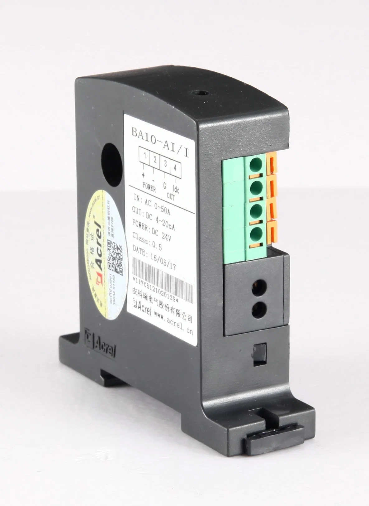 AC 0-600A Input 4-20mA Output Current Transmitter Current Transducer