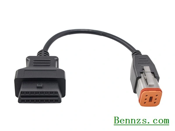 Alimentación directamente de fábrica Harley-4-6-Pin a CABLE OBD2 16p de la herramienta de diagnóstico para Moto