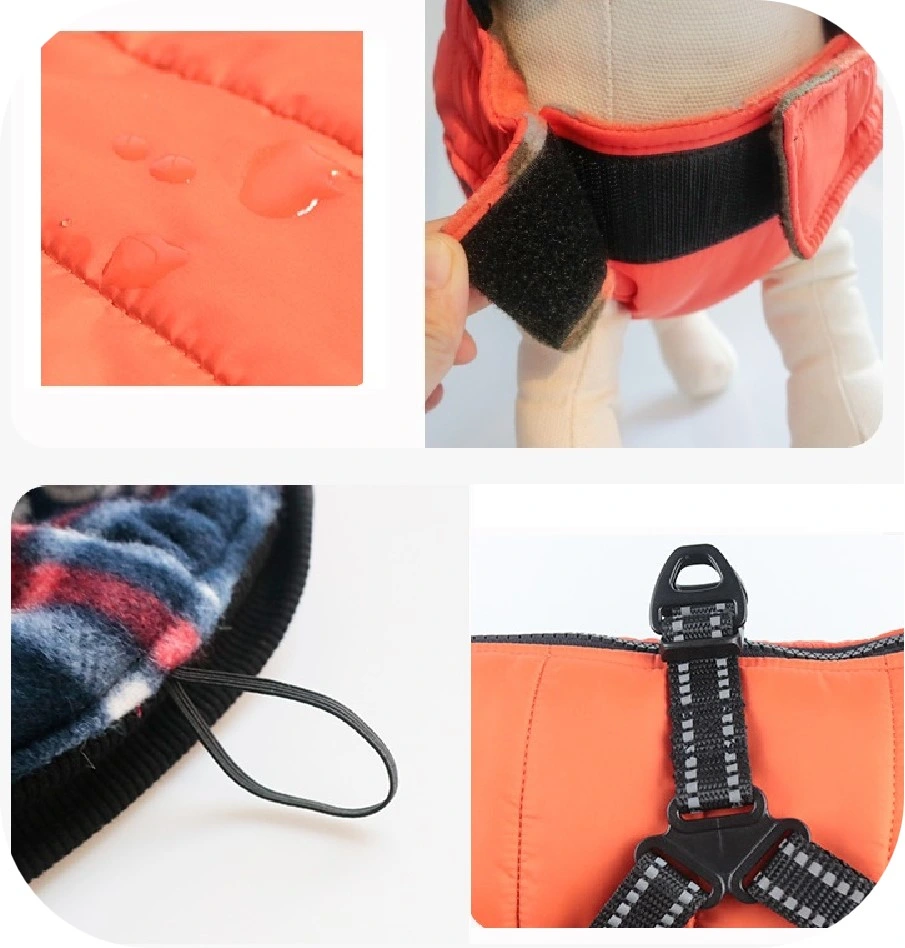 Vêtements de créateur pour animaux manteau d'hiver intérieur en coton Doublure en polaire chien Vêtements