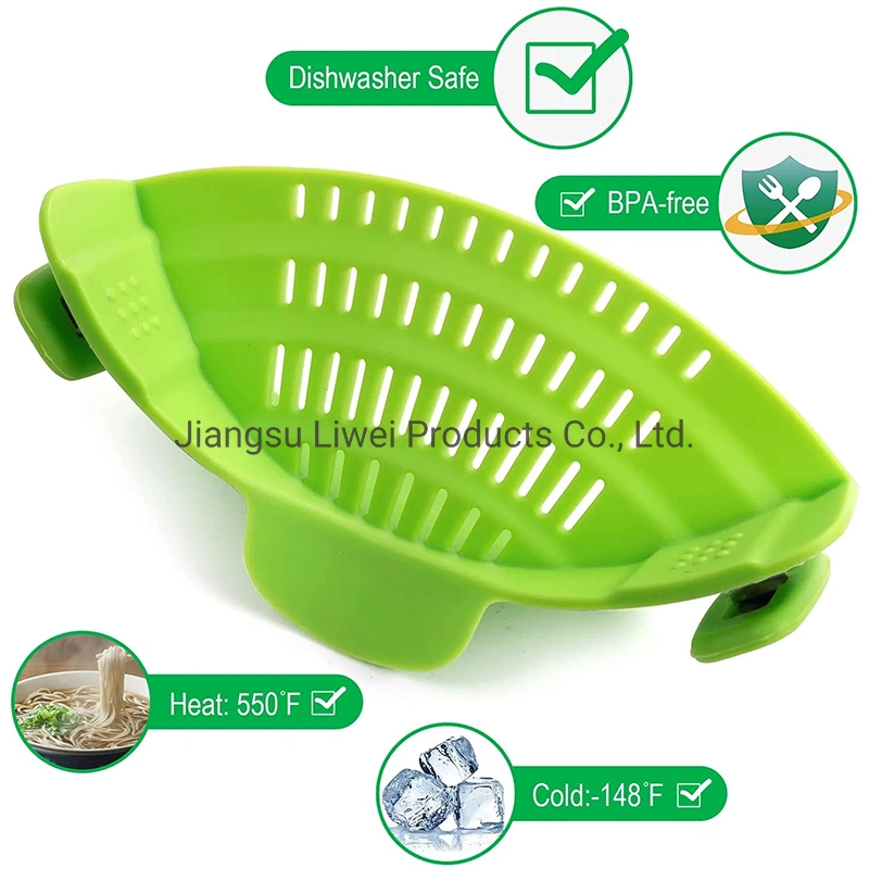 Durable, Top Quality Pot Strainer Pasta Strainer for Pots Pans and Bowls