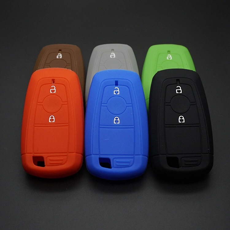 حافظة مفتاح سيارة سيليكونية ملونة لفورد 2 أزرار